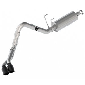 Ford F250 Super Duty Performance Exhaust - Side - Ford Racing - Sport Exhaust - Dual Side Exit - 7.3L - Black Chrome - `20-`22